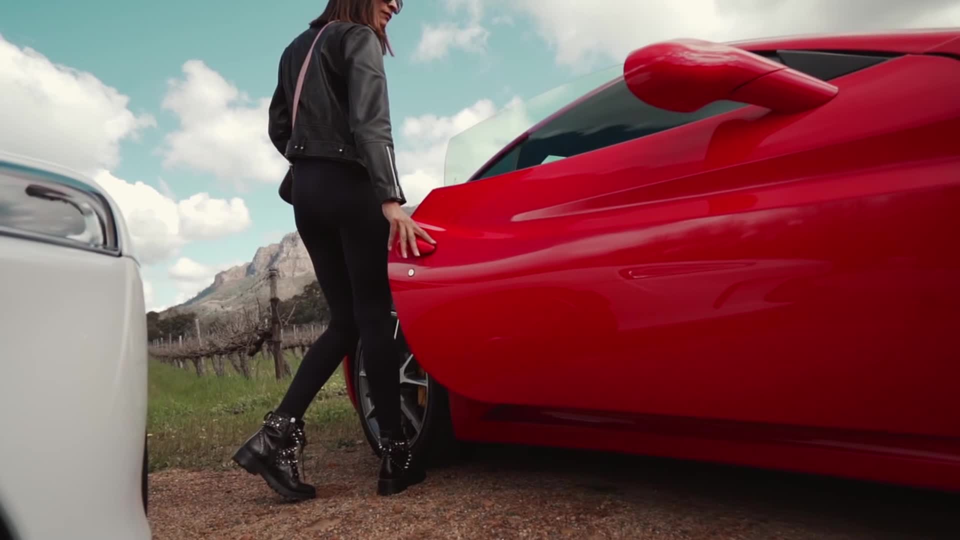 First test drive of Ferrari